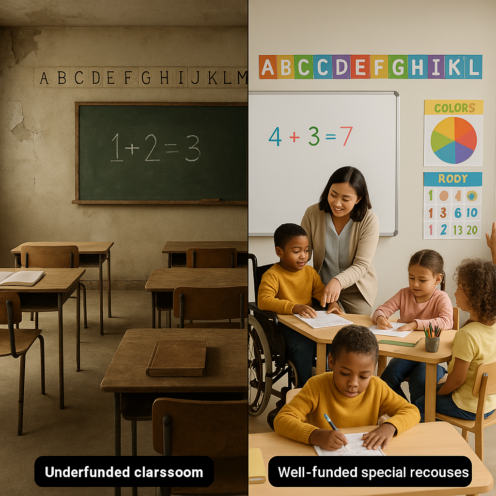 showing how school funding impacts special education outcomes