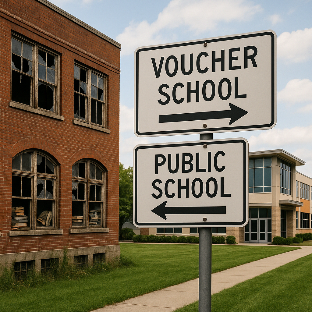 School voucher programs impact public schools through resource shifts.
