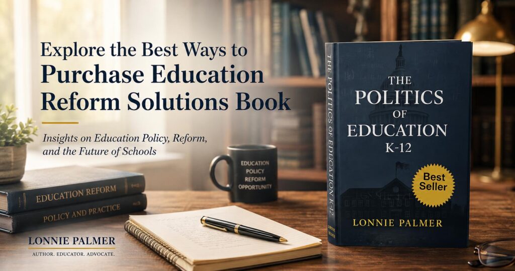 Explore the best ways to purchase education reform solutions book, featuring the Politics of Education K-12 as a key resource for educators and policymakers.